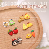  2021 new Japanese candy color cartoon jewelry net red explosion resin cocoa love love nail jewelry accessories