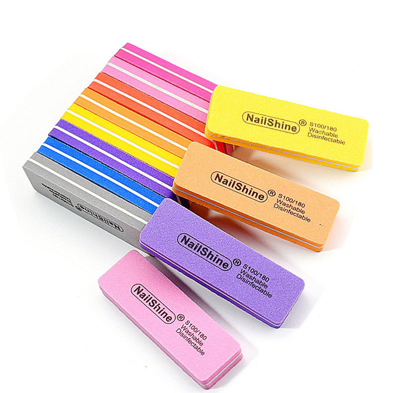 Nailshine Mini Square Sponge File with Two Sides for Polishing and Buffing the Nail Surface