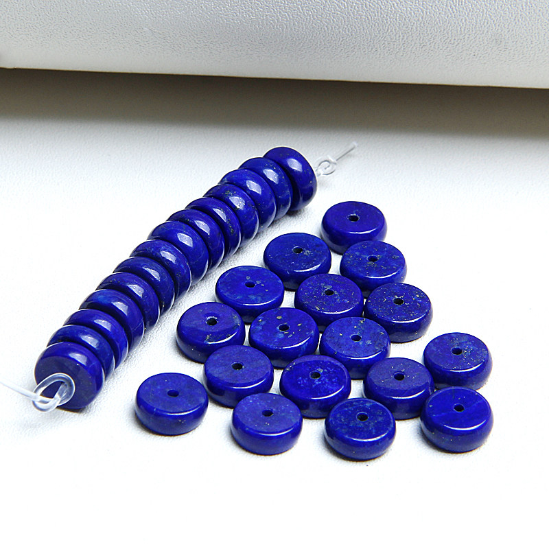 Sihuanian original ore fidelity lapis lazuli spacer bead abacus bead bracelet hand string semi-finished Bodhi DIY accessories