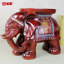 If the Elephant Stool for shoes and stools European resin door porch creative home ornaments animal bench