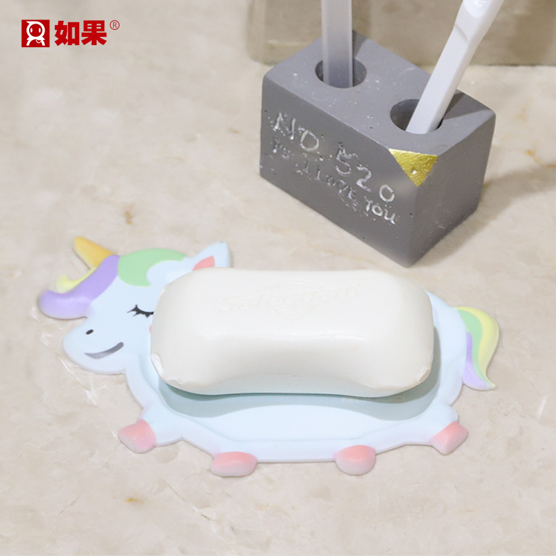 Unicorn fat box stand Personality cute cartoon animal creative household incense box Bathroom powder room fat box stand