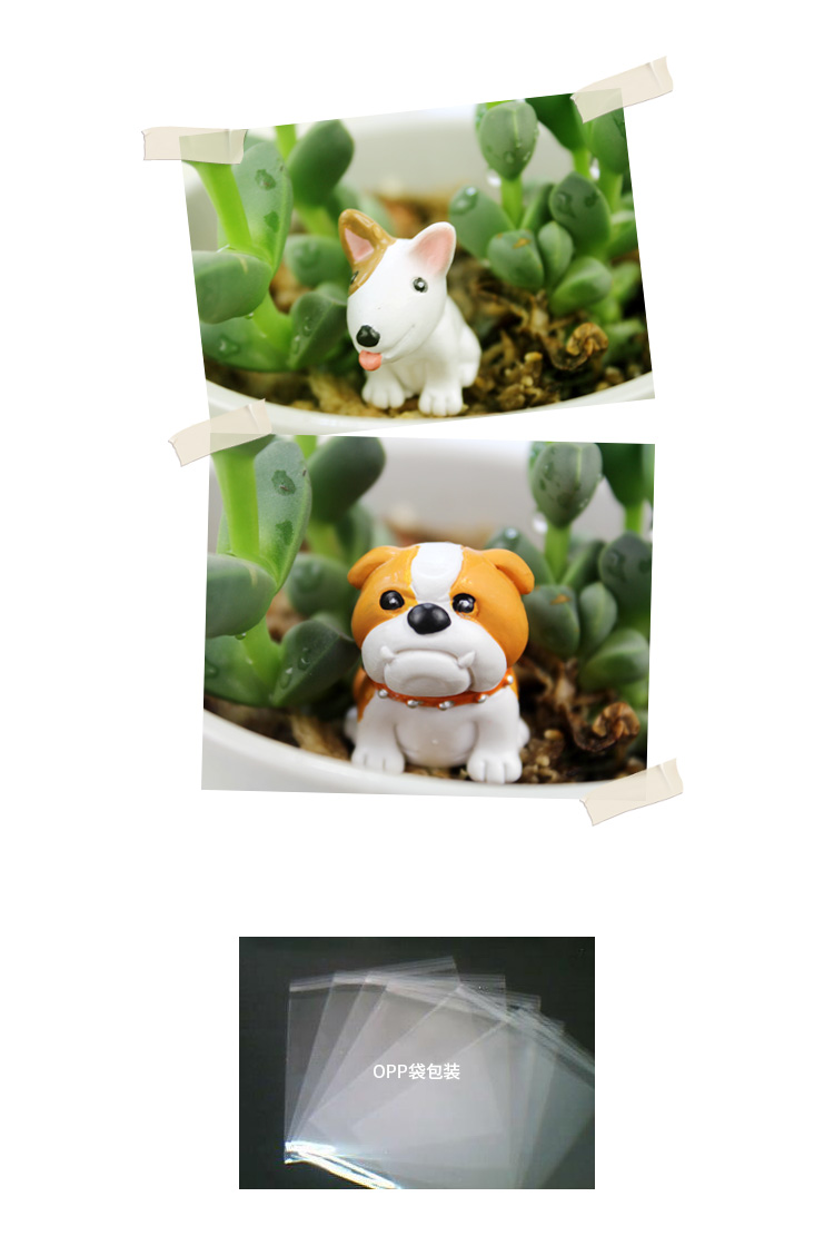 Con chó nhỏ Teddy Keji đồ trang trí nhỏ nhựa sáng tạo chậu hoa ornament dễ thương động vật phim hoạt hình đạo cụ hiển thị
