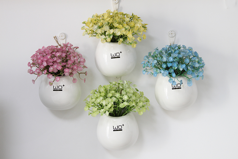 The Send + creative ceramic water infusion bag or bottle hanging vase flowerpot home furnishing articles metope adornment with simulation