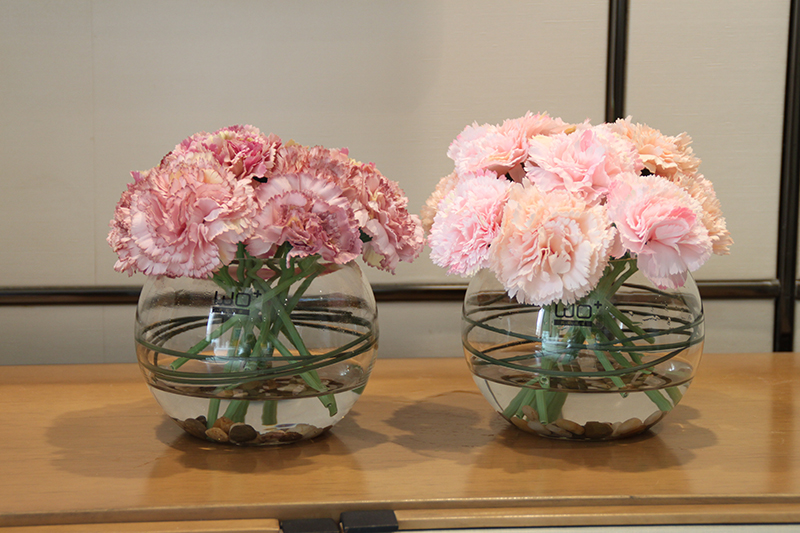 Send fake flower carnation flower the suit + simulation ceramics glass vases, flower arranging silk flowers in living in adornment