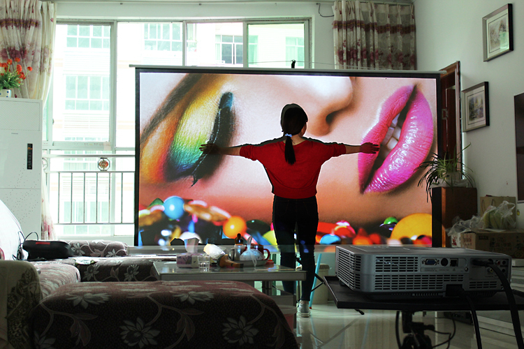 Máy chiếu thẳng ban ngày Sanyo 4k máy chiếu 3d nhỏ HD 1080p rạp hát tại nhà không dây wifi