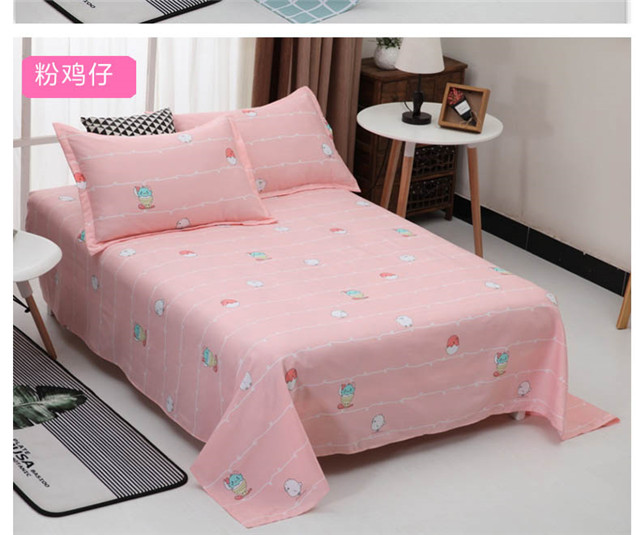 Bông tấm một mảnh vải chéo bông Sinh viên ký túc xá công chúa bột 1,8m giường đôi 1,5m giường đơn - Khăn trải giường ga trải giường mát