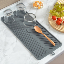 Water cup drain mat silicone dishes kitchen bowl anti-scalding large kitchen countertop anti-slip cutting board cutting board multi-function
