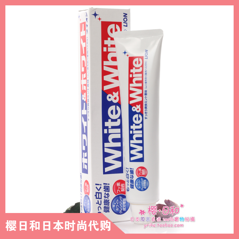 Sakura and Japanese LION White White brighten white toothpaste 150g refreshing removal odor