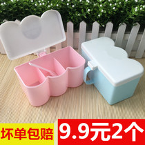 2 spice boxes lattice split seasoning cans kitchen household condiment boxes seasoning storage utensils seasoning bottles