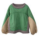 Special offer: Doll style contrasting color sweatshirt and cotton padded jacket for women. Winter quilted warm loose pleated age-reducing jacket.