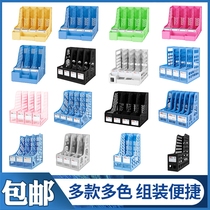 Multi - function desktop file shelves desk to collect artifacts plastic file box students office selection of many choices