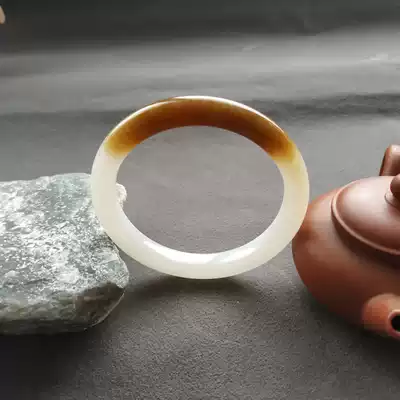 Hetian Jade sugar white jade bracelet sugar White is clear and gentle 56 9