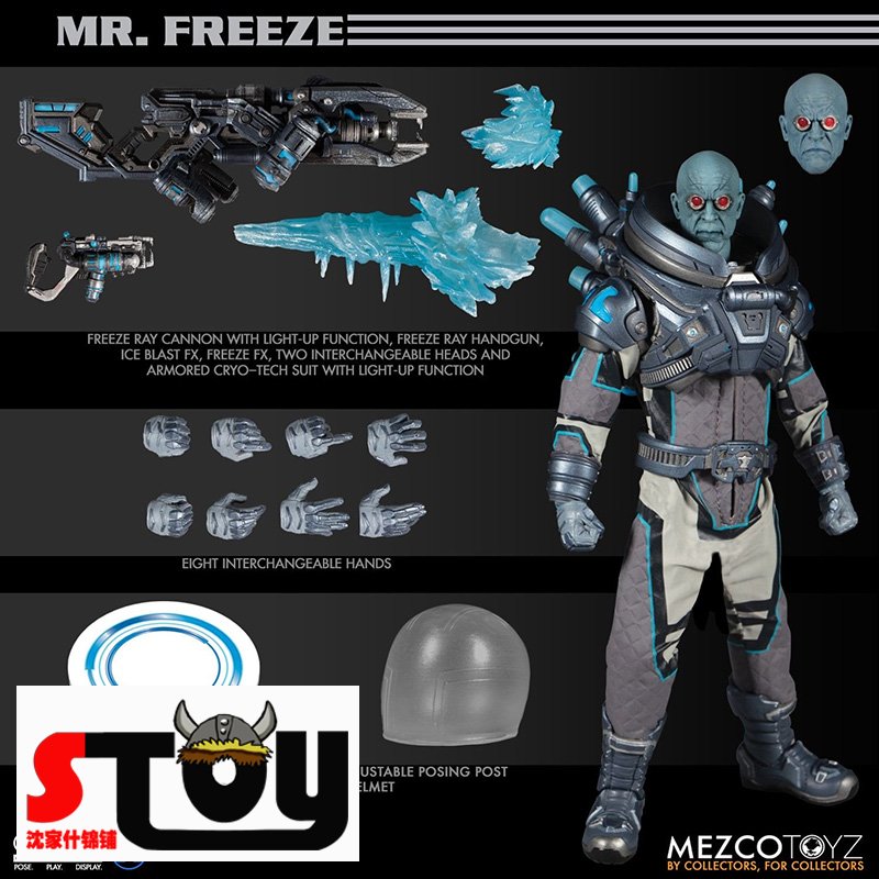 (Cut order) MEZCO Ant Frozen DC Batman Villain 6 Inch Action Figure Mr Freeze