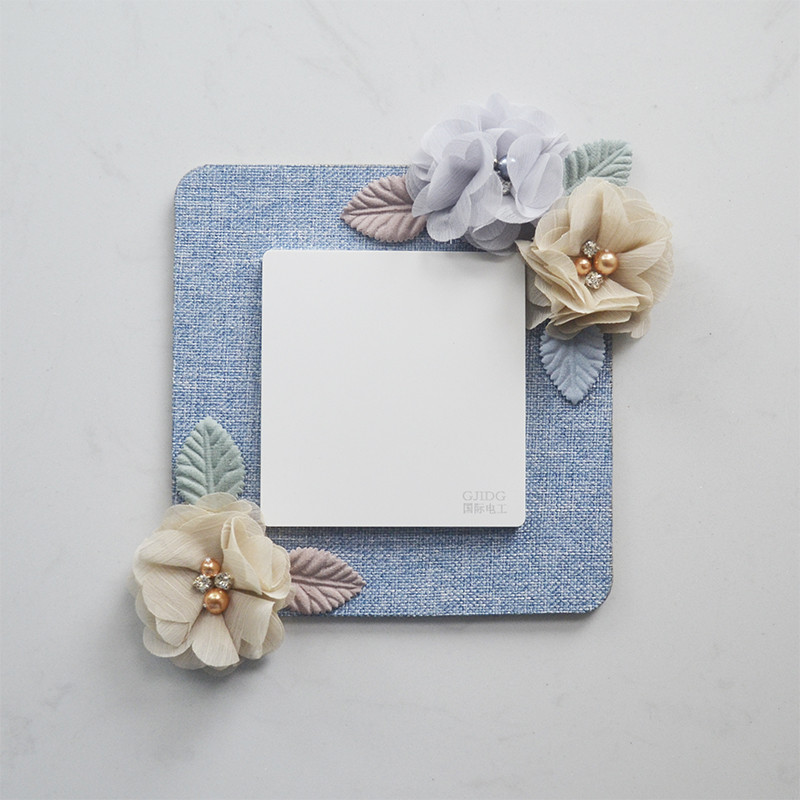 Switch stickers wall stickers home creative socket protective cover stick-free decorative living room switch cover European style simple and modern