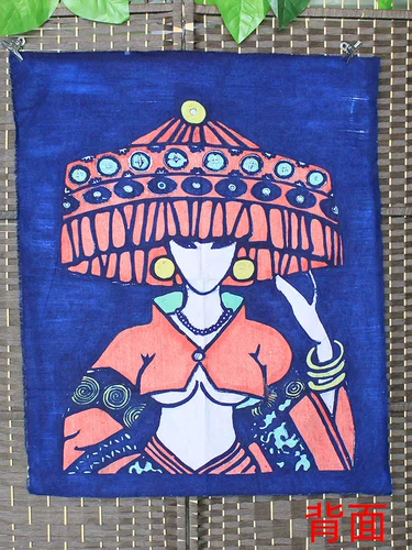 Средне -сильное восковое красование Miao Характерная краска ткани праздничная заправка ресторан