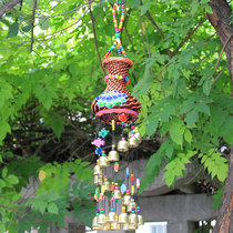 Happy wind chimes auspicious hanging ornaments Willow vase Dragon Bell porch living room decoration Yunnan characteristic pendant creative door decoration