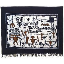 Batik hanging painting cotton cloth decorative painting home wall decoration wall hanging ethnic abstract painting Yunnan Wa characteristics Cangyuan style