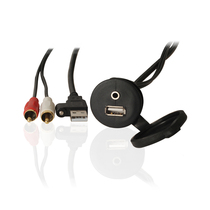 Yacht sailing player data cable USB extension cable 3 5mm audio cable to AUX RV waterproof host cable