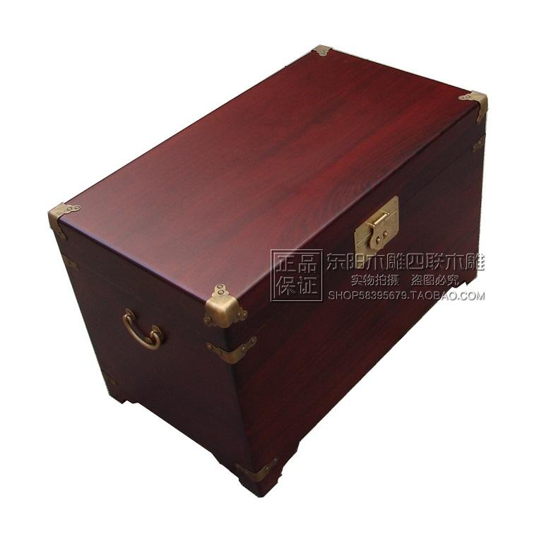 Cao cấp đầy đủ long não gỗ hộp vali của hồi môn đầy đủ 榫 cấu trúc đồng phong bì tấm góc hộp cổ bàn cà phê hộp - Cái hộp thùng gỗ