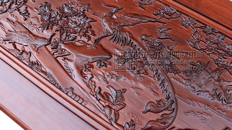 Cao cấp đầy đủ hộp gỗ thơm, hộp tốt, chim chạm khắc, phượng hoàng, cấu trúc full đầy đủ, hộp cưới có đế - Cái hộp hộp gỗ đựng đồ