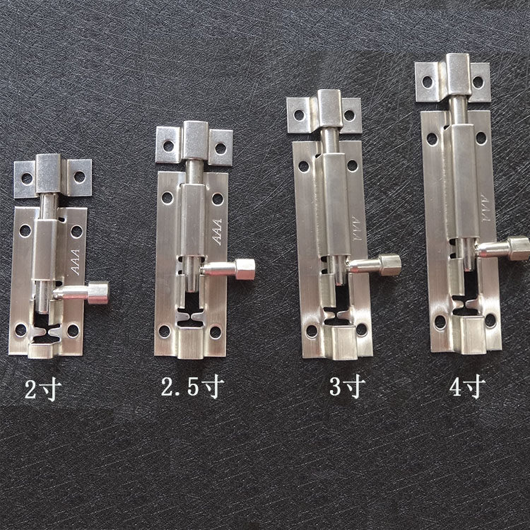 304 stainless steel thickened bolt electric box steel door iron door wooden door locking door buttoned old door bolt 2 inch 3 inch 4 inches