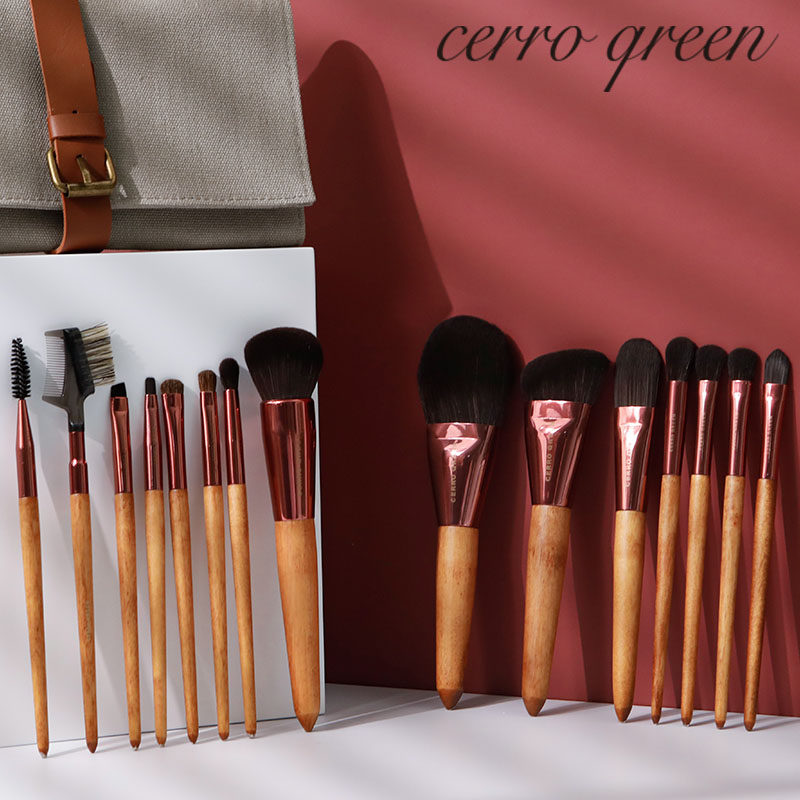 Cerro Qreen15 Branch Canton Makeup Brush Set Small Grape Full Range Beauty Brushes Tool Eye Shadow Brush