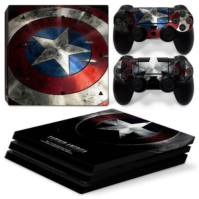 PS4 PRO sticker ps4 new version of PR0 Host Cling Film Color of Tokyo Bloodless Ghost American Captain