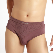 Yadan to Modal printing front crotch U convex one piece seamless breathable comfortable mens triangle 5108