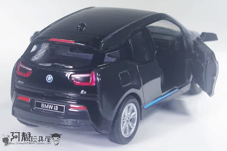 Mô phỏng chính hãng Kéo lại Hợp kim Khái niệm Mô hình xe tĩnh BMW BMW I3 Quà tặng cho trẻ em có thể mở xe đồ chơi trẻ con
