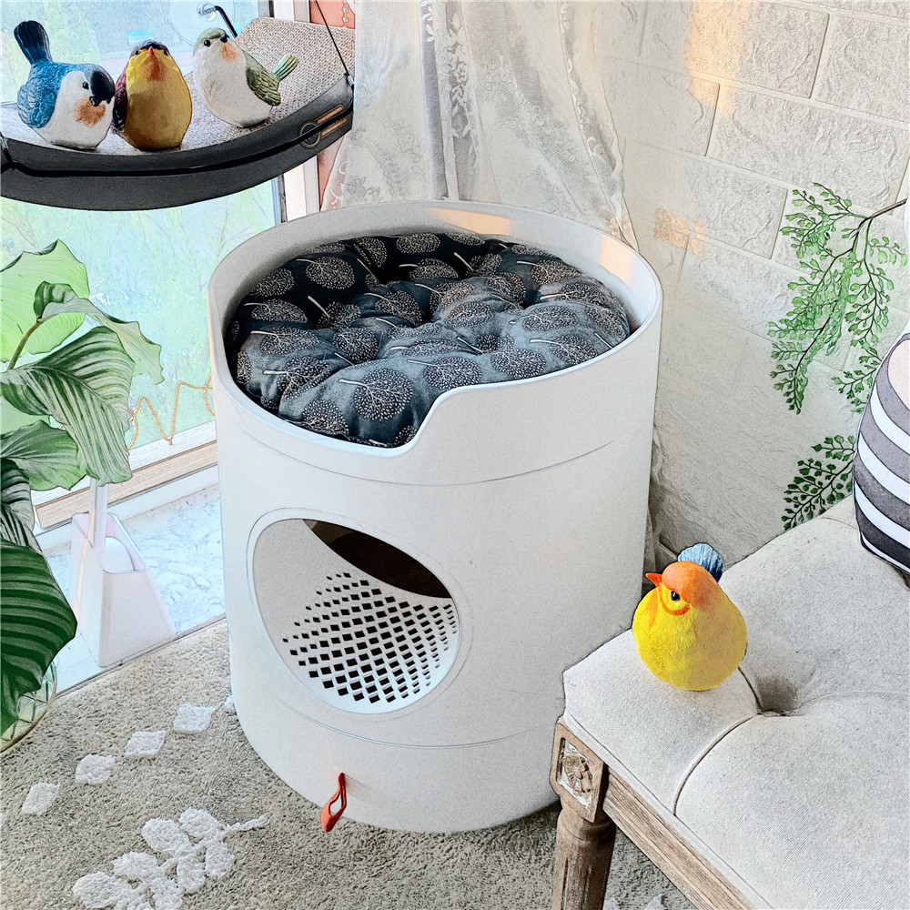 Prevention out of の castle · MAYITWILL CASTLE CAT LITTER POT MIWEI FULLY ENCLOSED LARGE CAT TOILET IS SPLASH-PROOF