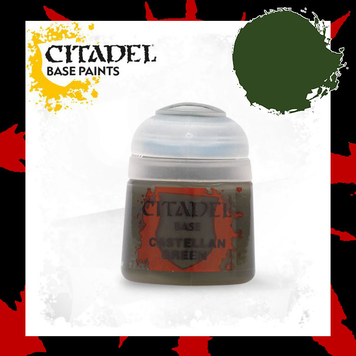 Chaos Casting] Warhammer base paint Base Castellan Green City softball