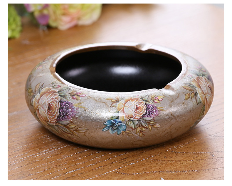 European household creative ashtray furnishing articles American sitting room ceramic move trend web celebrity ashtray Chinese style restoring ancient ways