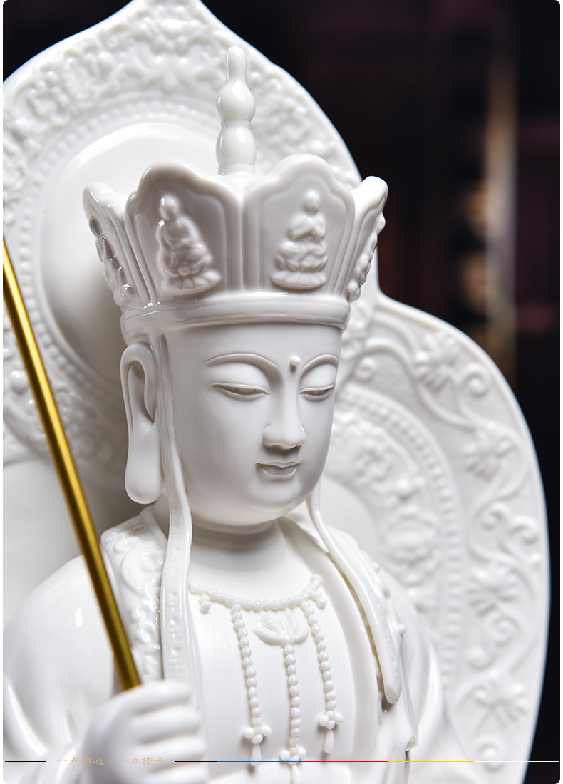 Yutang dai ceramic Buddha god of wealth to that occupy the home furnishing articles 16 inches vajrasana perhaps earth treasure bodhisattva - 110 - a