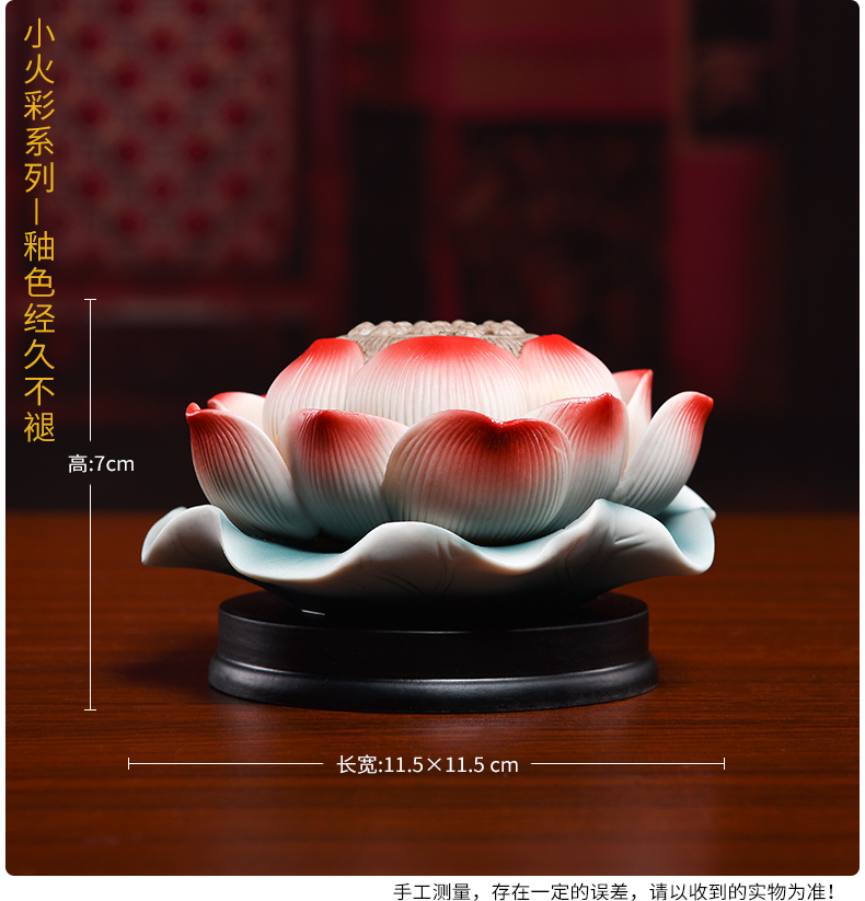 Yutang dai ceramic lotus lamp furnishing articles Buddha headlights long out for Buddha light leds lamp buddhist temple Buddha with supplies