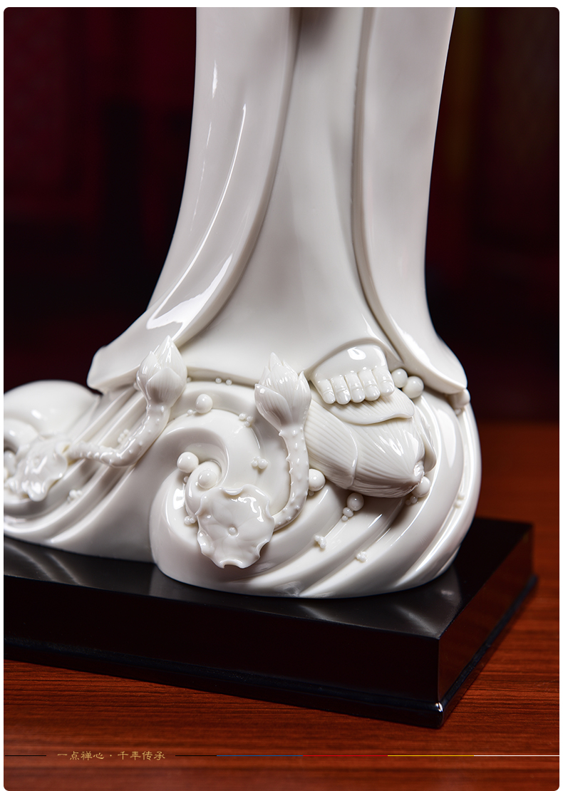 Yutang dai dehua white porcelain graciousness tuas gods home worship goddess of mercy Buddha ceramic jade white dust guanyin