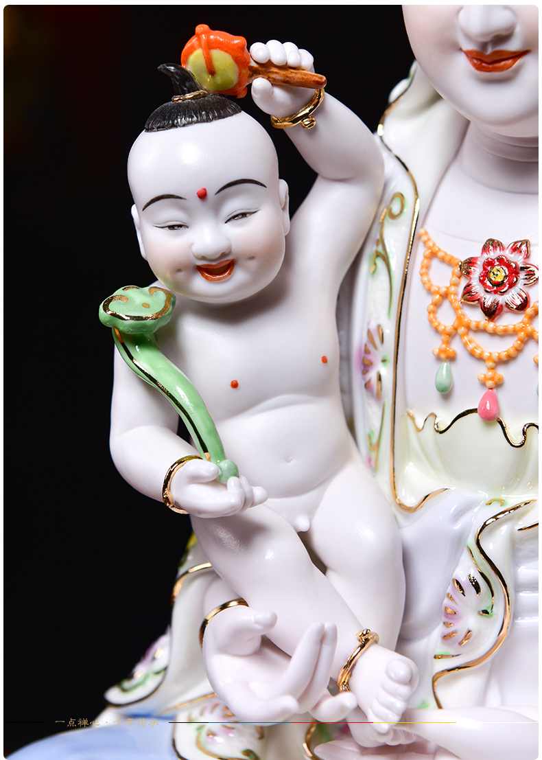 Yutang dai ceramic glaze color avalokitesvara like SongZi son guanyin Buddha offering home furnishing articles at home