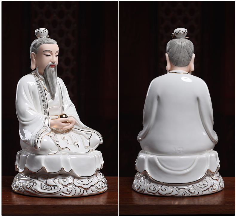 Yutang dai ceramic Taoist sanqing Taoist gods worship furnishing articles beginning on spi moral Buddha too old gentleman like