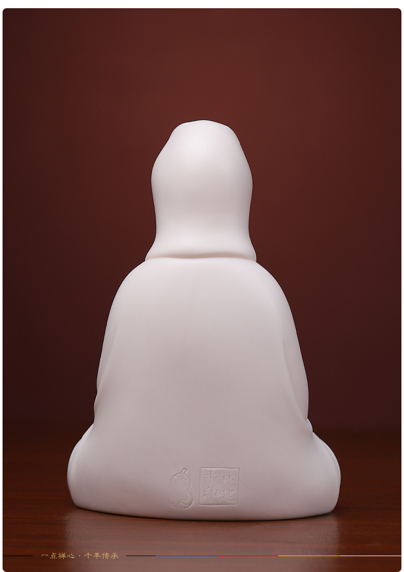 Yutang dai household dehua white porcelain guanyin bodhisattva Buddha shakyamuni Buddha worship that occupy the home furnishing articles/take the Buddha