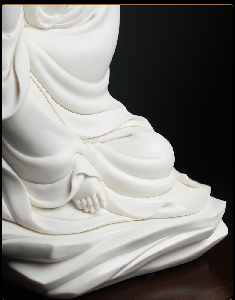 Yutang dai dehua white porcelain ceramic comfortable meditation guanyin Buddha worship that occupy the home furnishing articles avalokitesvara