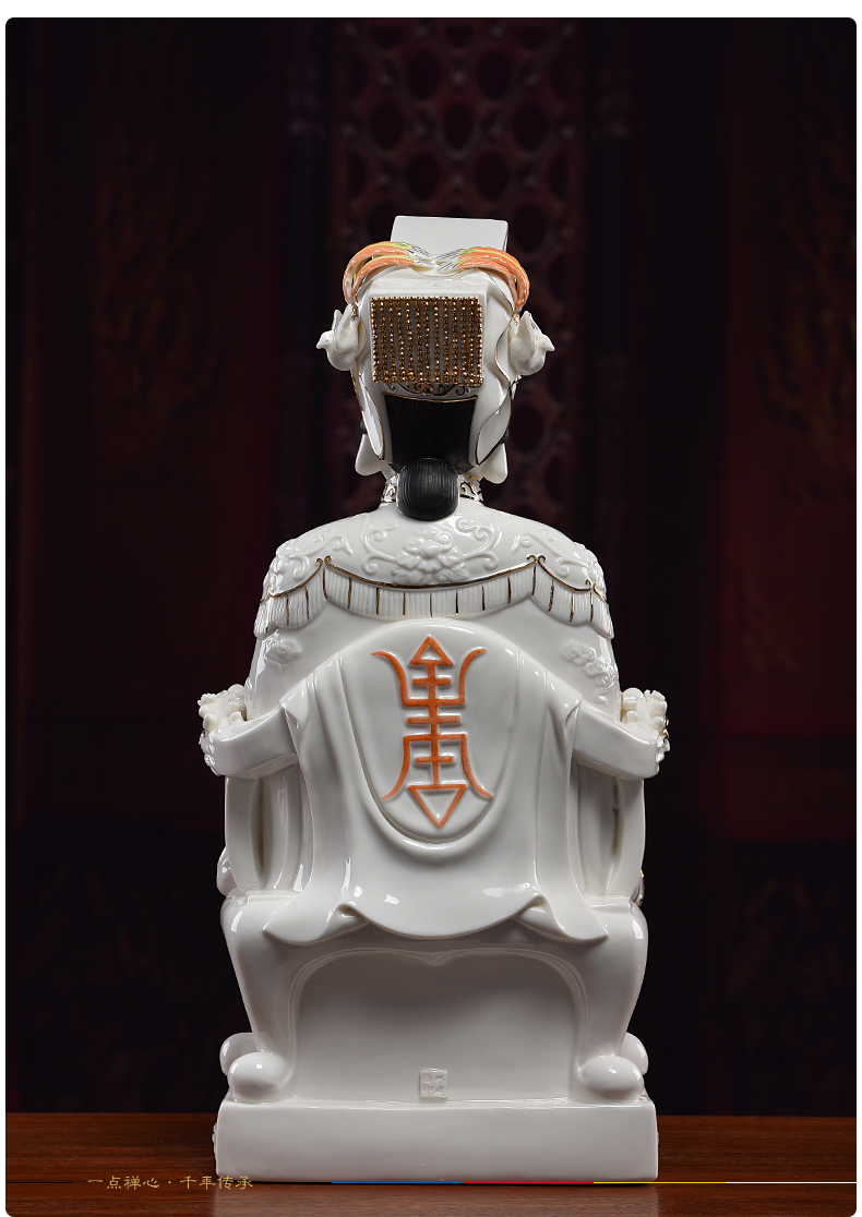 Yutang dai porcelain statute of mazu maejo sacrifice mazu as household consecrate Buddha furnishing articles paint color