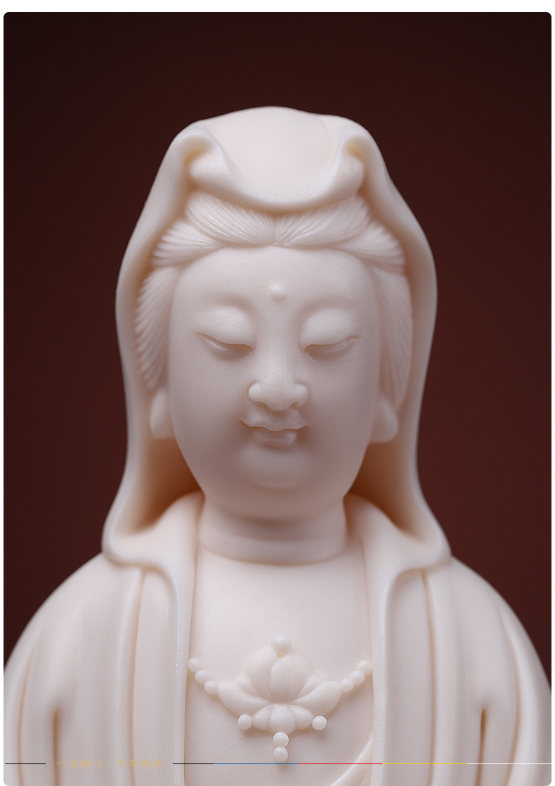 Yutang dai household dehua white porcelain guanyin bodhisattva Buddha shakyamuni Buddha worship that occupy the home furnishing articles/take the Buddha