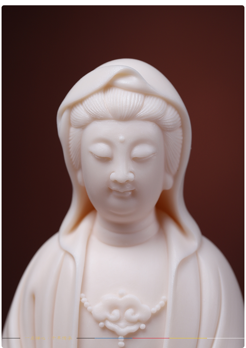 Yutang dai household dehua white porcelain guanyin bodhisattva Buddha shakyamuni Buddha worship that occupy the home furnishing articles/take the Buddha