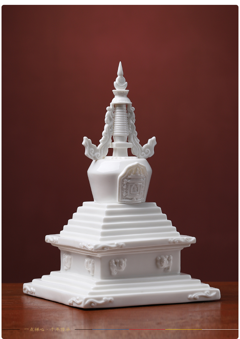 Yutang dai furnishing articles ceramic filled up pagoda temple Buddha sarira Aquarius consecrate multiplier stupas bodhi tower