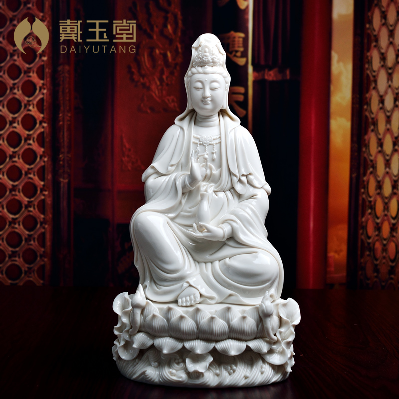 Dai Yu Dongde white porcelain sight of Buddha Buddha statue for ceramic household decoration of the world bodhisattva statue