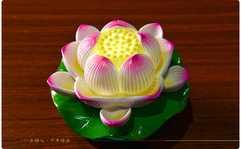 Yutang dai ceramic supplies decorative light temple Buddha before Buddha to home for the Buddha lotus lotus GongDeng furnishing articles