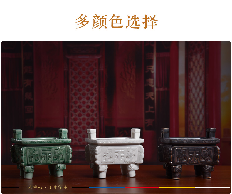 Yutang dai ceramic pot furnishing articles for buddhist incense incense incense inserted with indoor to creative joss stick'm burning incense buner