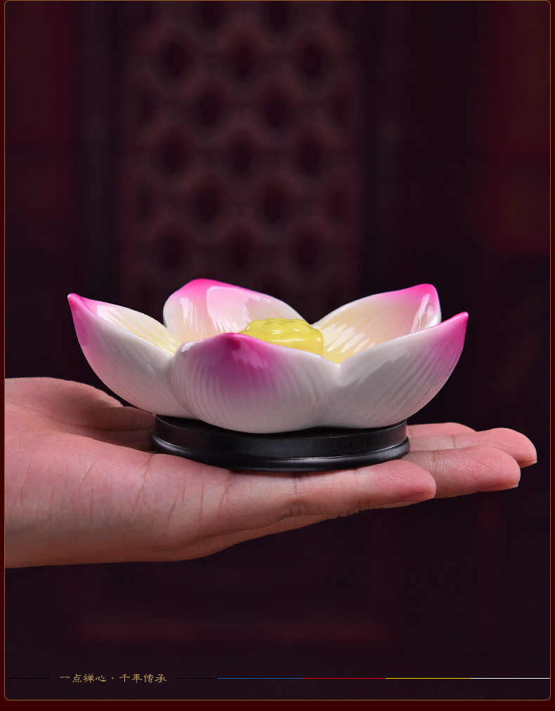 Yutang dai creative bedroom small lotus fragrance exchanger with the ceramics joss stick incense buner tea inserted wingceltis of sweet sweet dish at home