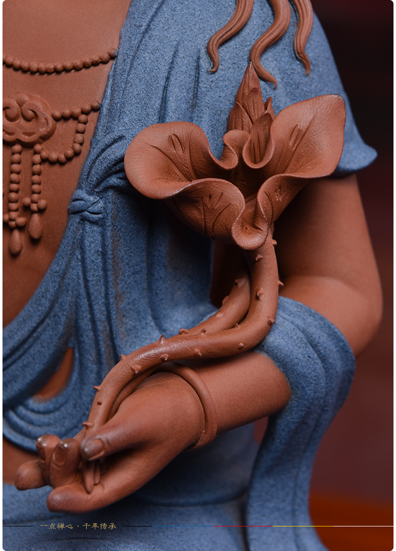 Ceramic production is pulled from the shelves 】 【 the four bodhisattvas manjusri samantabhadra hid in aojiang effort fish guan Yin