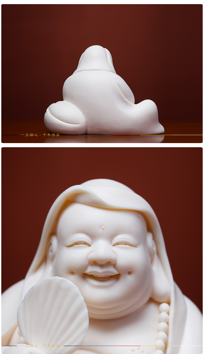 Yutang dai household ceramics laughing Buddha maitreya Buddha a bigger home to worship the Buddha crafts/happy smiling