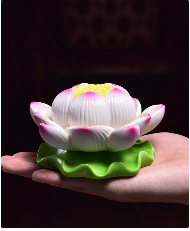 Yutang dai ceramic supplies decorative light temple Buddha before Buddha to home for the Buddha lotus lotus GongDeng furnishing articles